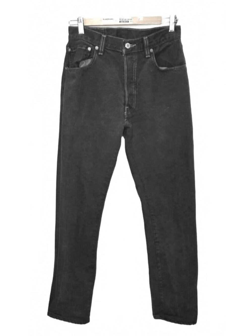 Levis 501s Black Button Closure, Straight Slim Leg, 26"